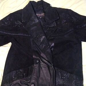 Wilsons The Leather Company Tench Coat, Paisley Design, Woman's PS Vintage 90's